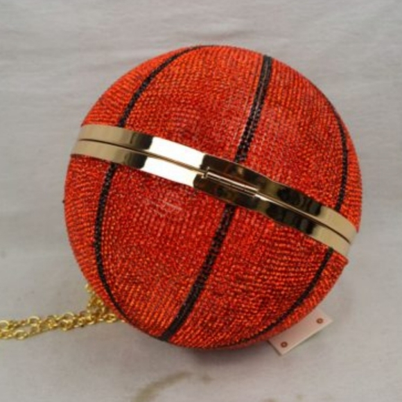 Rhinestone Basketball clutch - Picture 2 of 5